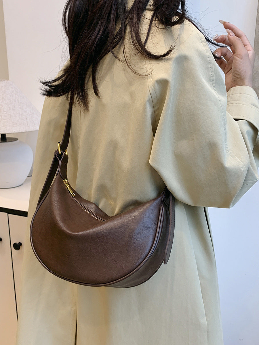 Retro Soft Leather Crossbody Bag