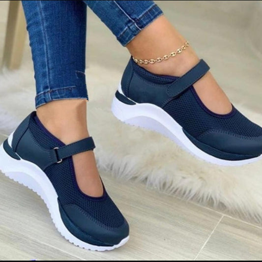 Womens Knitted Velcro Sandals