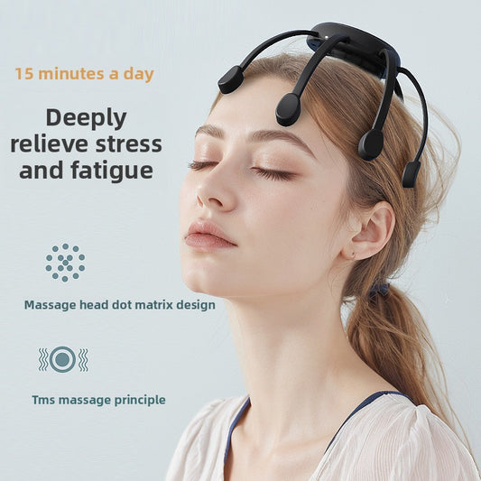Octopus Head Massager with Vibration Therapy