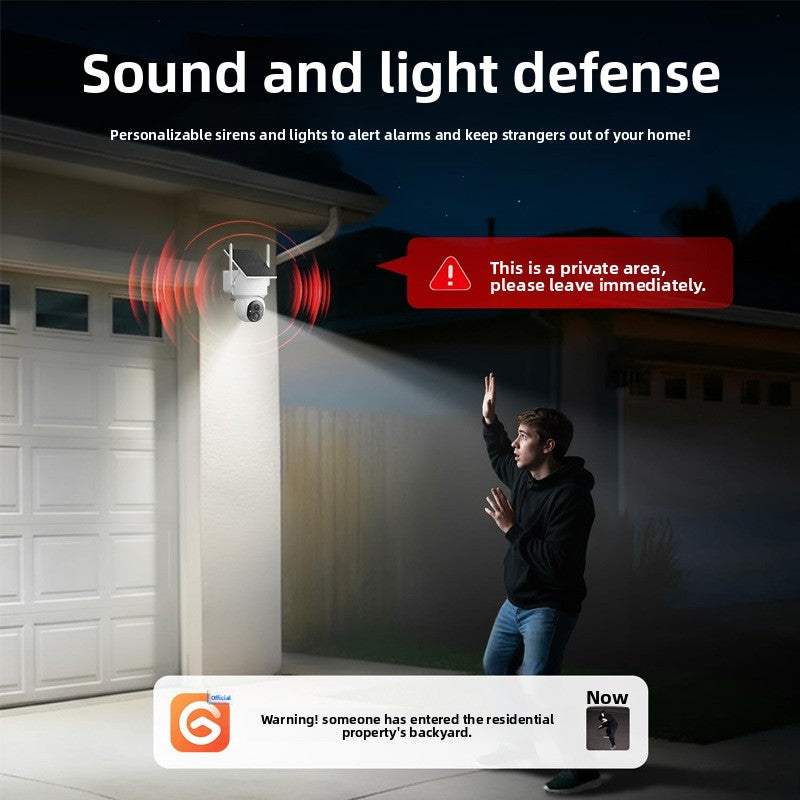 WiFi Solar Security Camera with Night Vision