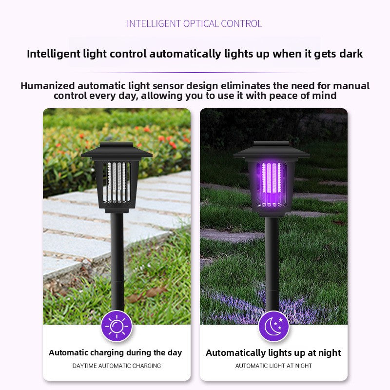 Solar Mosquito Repellent Lamp with LED Lighting
