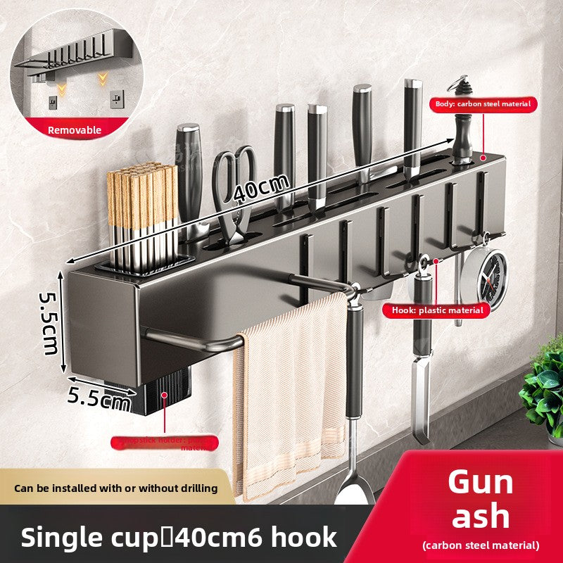 Wall Mounted Kitchen Knife and Utensil Holder