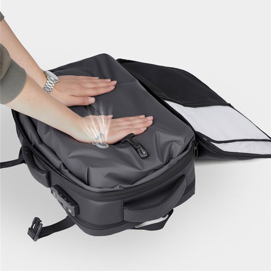 Expandable Vacuum Travel Backpack with Laptop Compartment