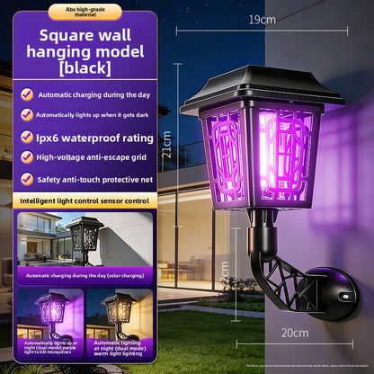 Solar Mosquito Repellent Lamp with LED Lighting