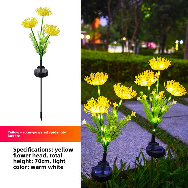 Solar Flower Ground Light Outdoor Decorative Lamp