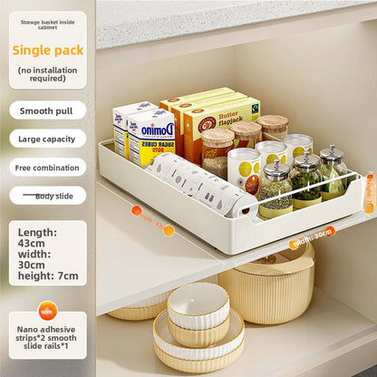 Pull-out Kitchen Cabinet Storage Drawer Organizer