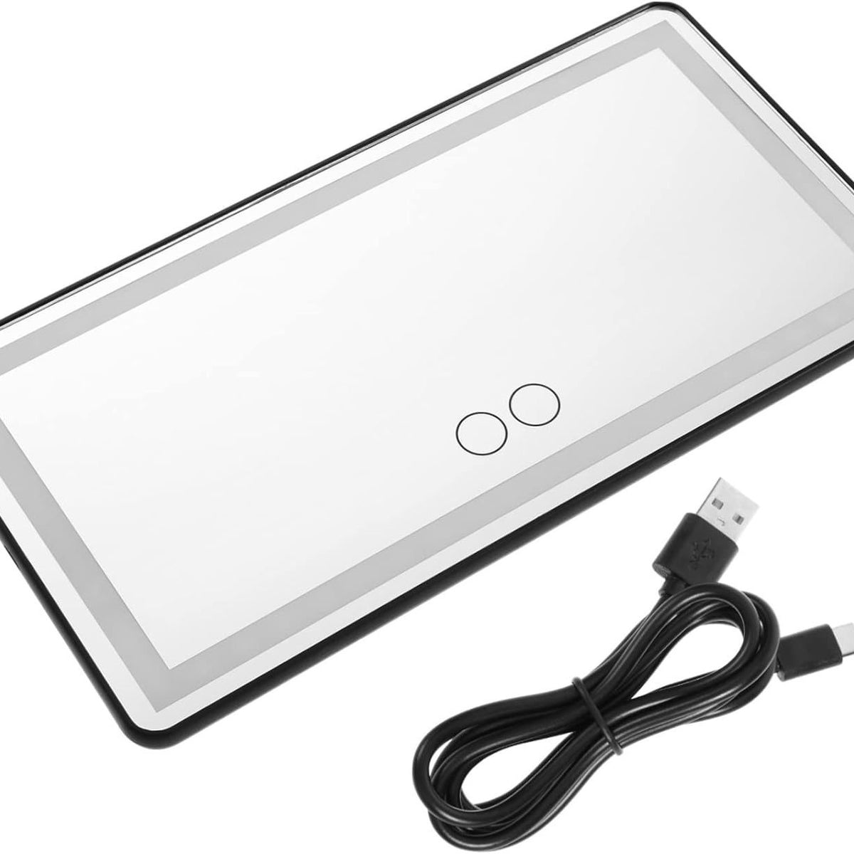 Rechargeable LED Car Visor Makeup Mirror