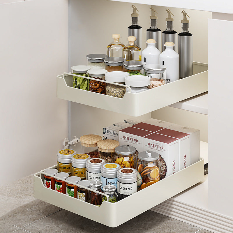 Pull-out Kitchen Cabinet Storage Drawer Organizer