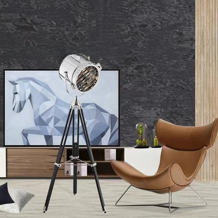 Adjustable LED Floor Lamp with Tripod Base