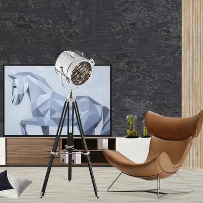 Adjustable LED Floor Lamp with Tripod Base