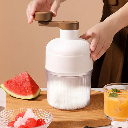 Manual Ice Crusher and Ice Cube Tray (No Electricity Required)