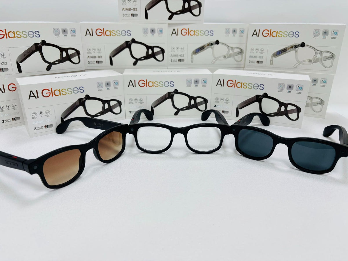 Smart Glasses with AI Assistant Bluetooth Camera