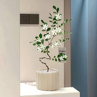 Stylized Schefflera Potted Plant for Indoor Decoration