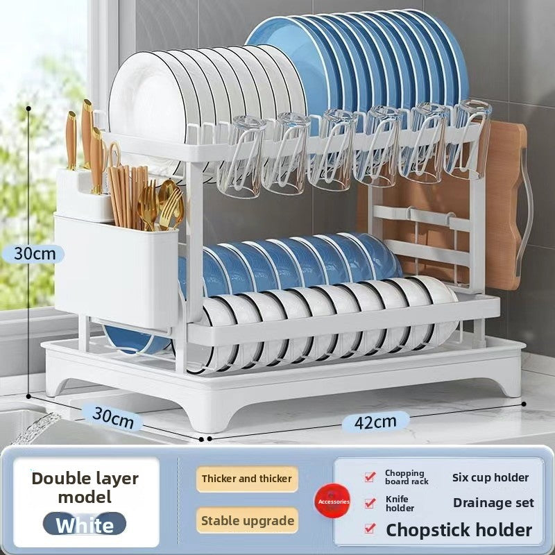 Kitchen Bowl and Plate Storage Rack