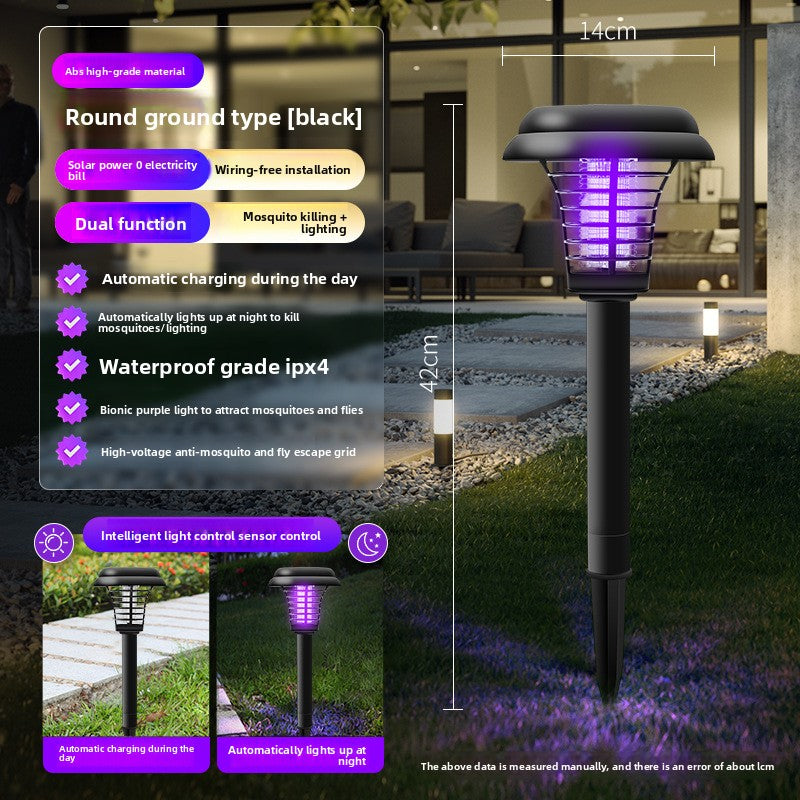 Solar Mosquito Repellent Lamp with LED Lighting