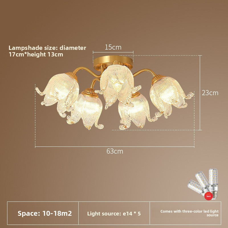 All-Copper Ceiling Lamp