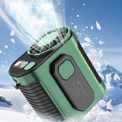 Portable Wearable Clip-On Fan with Flashlight