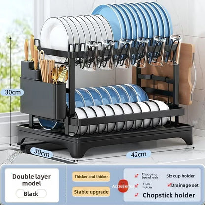 Kitchen Bowl and Plate Storage Rack