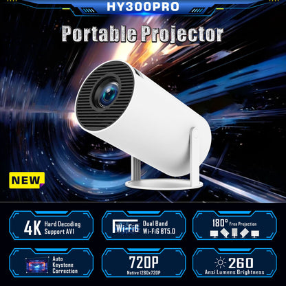 Android 4K Wireless Portable Projector