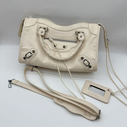 Studded Biker Shoulder Bag Large Capacity Pillow Bag