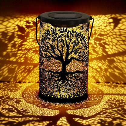 Solar Powered Tree Projection Garden Light