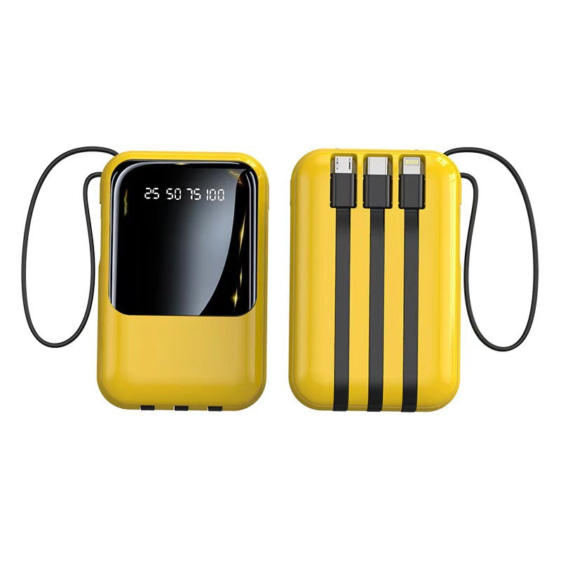 Portable Power Bank 20000mAh with Built-in Cable