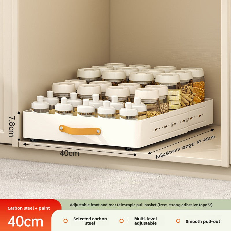 Pull-out Kitchen Cabinet Storage Drawer Organizer