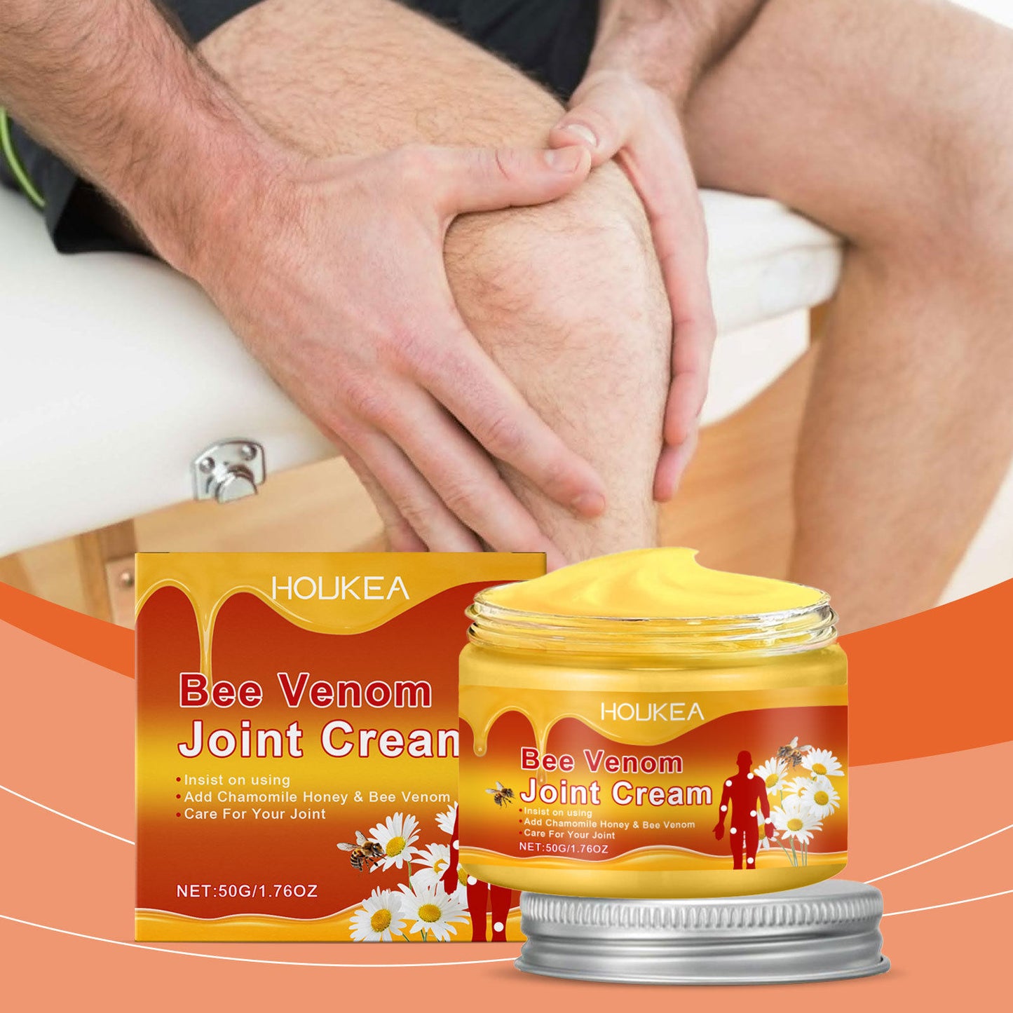 Houkea Joint Massage Cream for Knee and Body Care