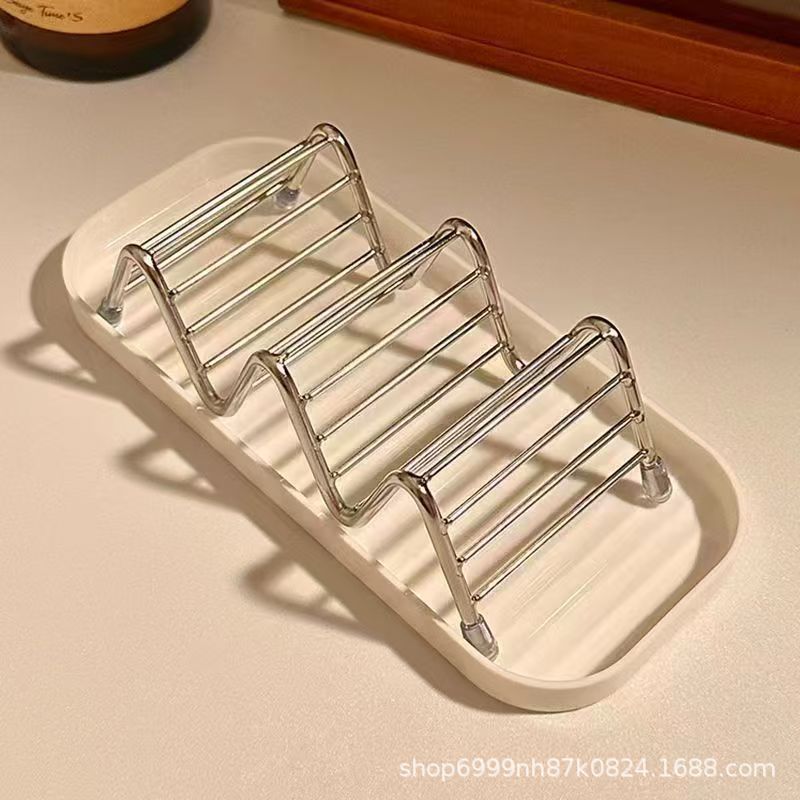 Stainless Steel Soap Holder with Drainage Tray