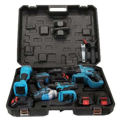 Brushless Lithium Power Tool Set with Multiple Attachments