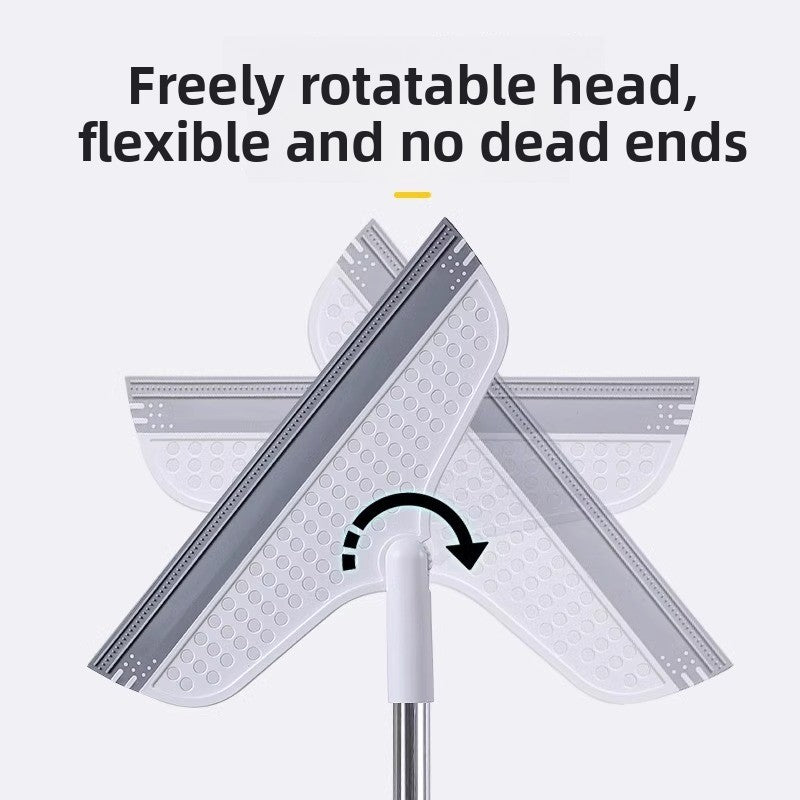 Rotatable Silicone Cleaning Broom for Floors and Bathrooms