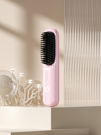 Portable straightening and curling comb
