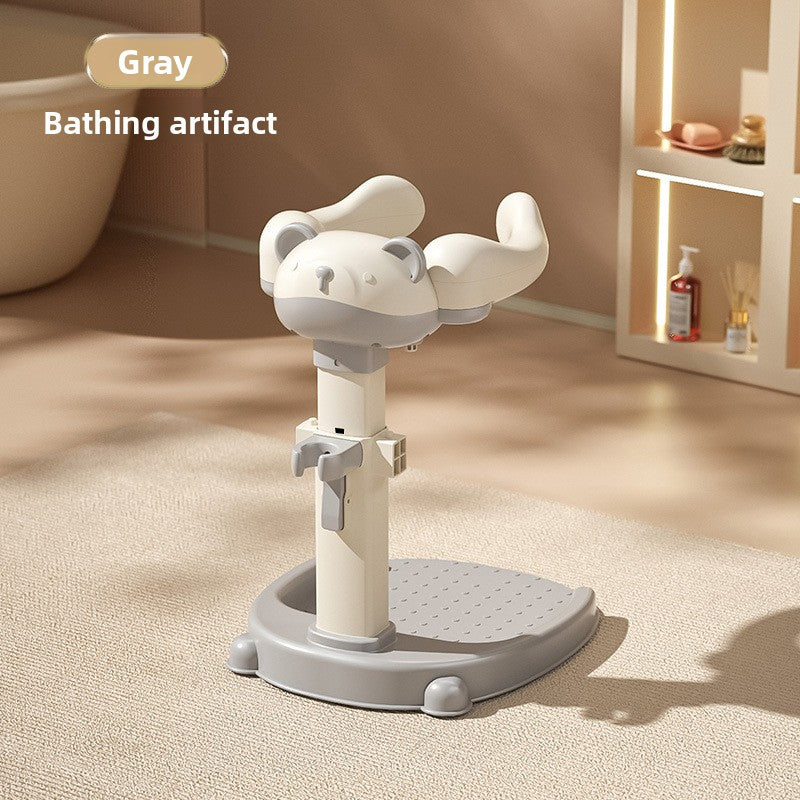 Adjustable Height Baby Standing Bath Tub
