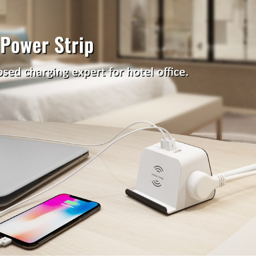 US-standard wireless charging outlet