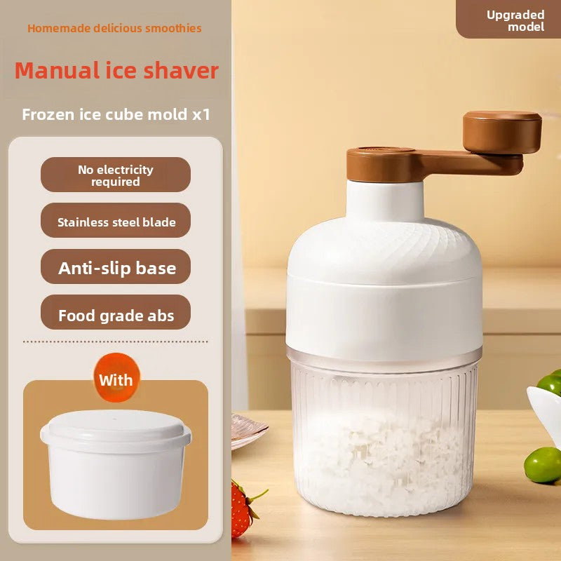 Manual Ice Crusher and Ice Cube Tray (No Electricity Required)