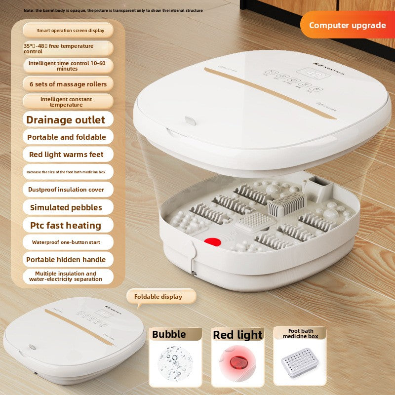 Foldable Electric Foot Bath with Heating and Massage