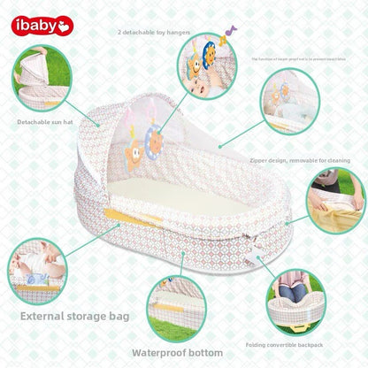 Foldable Portable Baby Bed with Mosquito Net