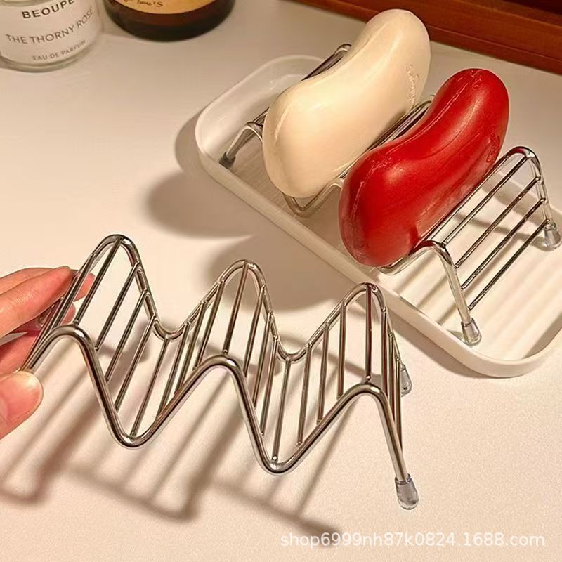 Stainless Steel Soap Holder with Drainage Tray