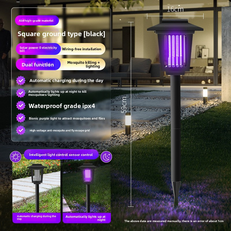Solar Powered Outdoor Mosquito Killer Light