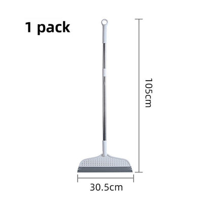 Rotatable Silicone Cleaning Broom for Floors and Bathrooms