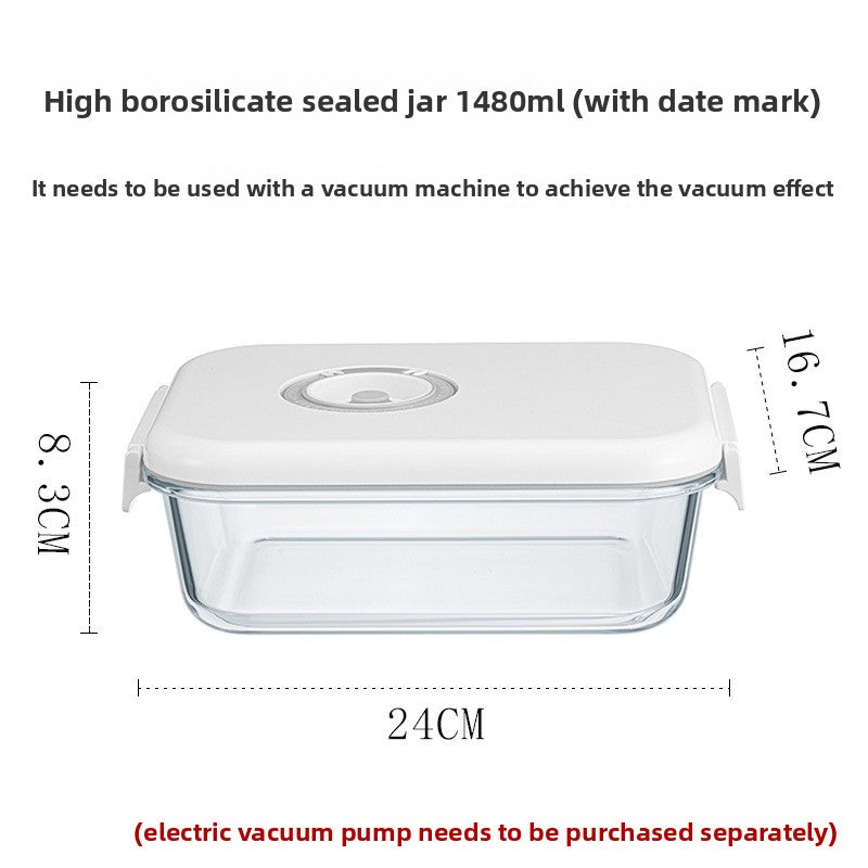 Electric Vacuum Glass Food Storage Container