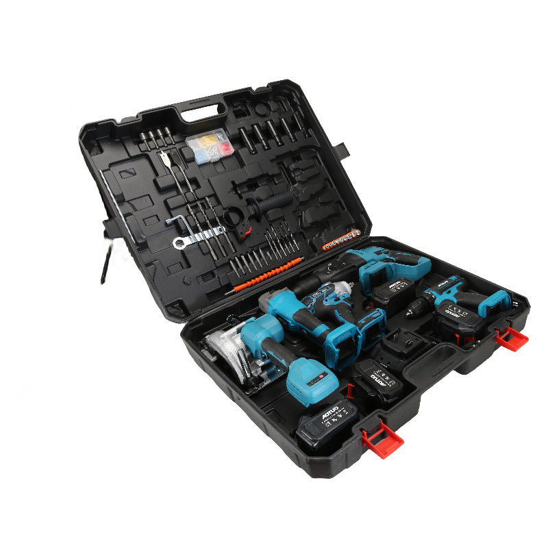 Brushless Lithium Power Tool Set with Multiple Attachments