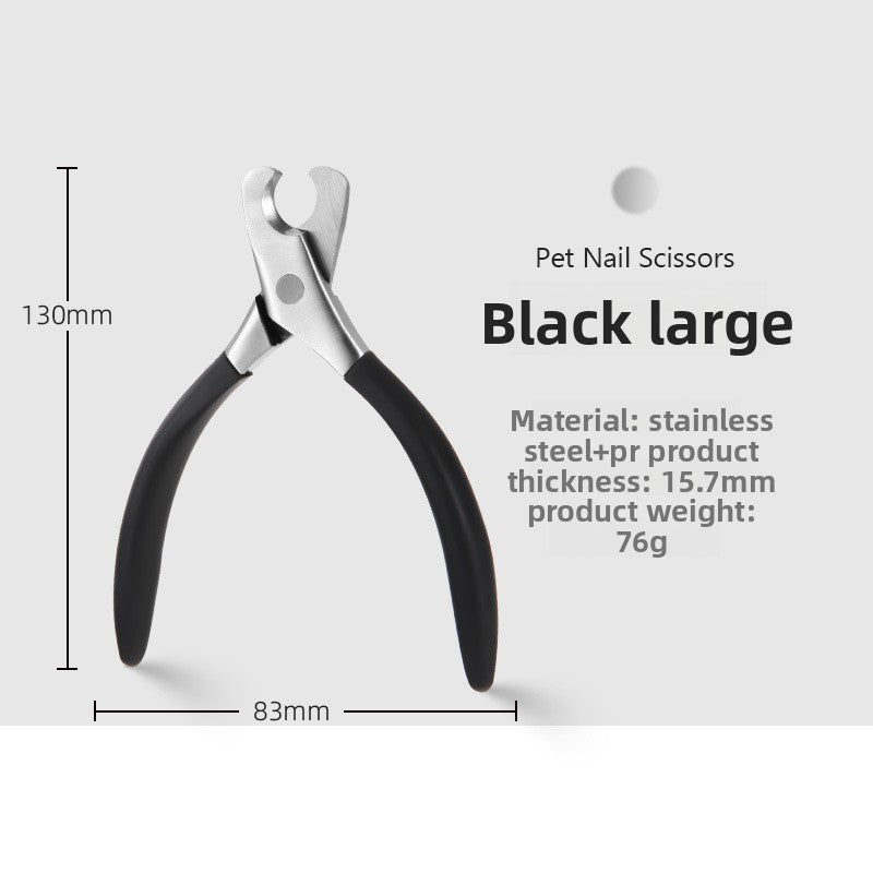 Stainless Steel Pet Nail Clippers for Dogs and Cats