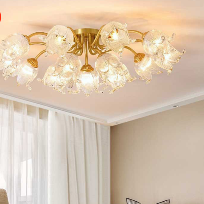 All-Copper Ceiling Lamp