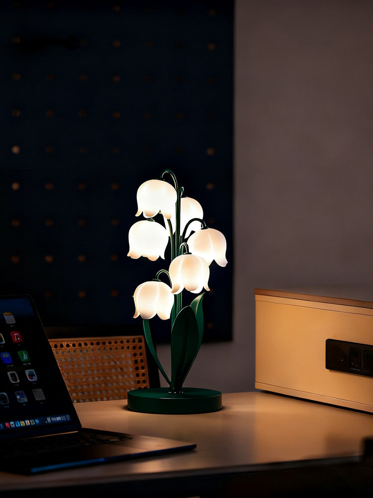 Lily of the Valley Table Lamp with Remote Dimming