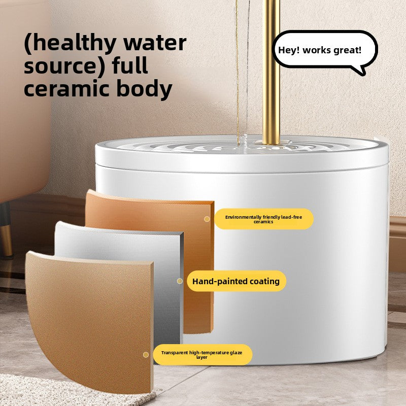 Automatic Ceramic Pet Water Fountain Dispenser
