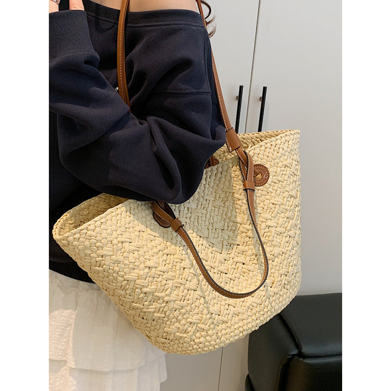 Fashion Beach Vacation Style Straw Woven Bag