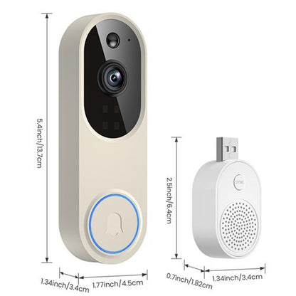 Smart Wireless Video Doorbell with Night Vision