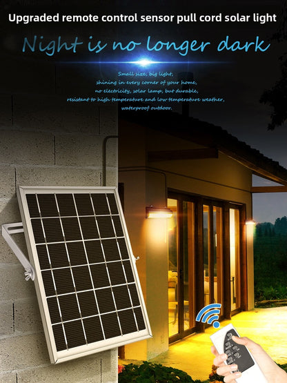 Solar Powered Outdoor Wall Light with Remote Control