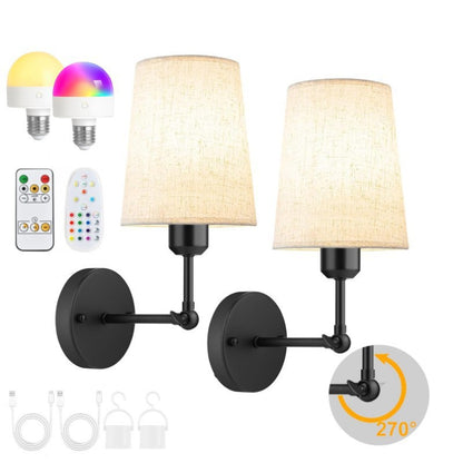 Wireless Battery Powered Wall Lamp